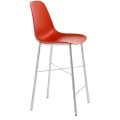 Perfecta Tabouret Snack (assise +/- 65 Cm)|Tabouret De Bar (assise +/- 80 Cm)*Cloe Tabouret snack moderne en polypropylène et métal