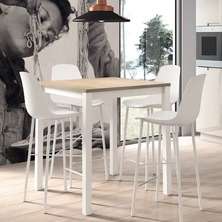 Perfecta Tabouret Snack (assise +/- 65 Cm)|Tabouret De Bar (assise +/- 80 Cm)*Cloe Tabouret snack moderne en polypropylène et métal