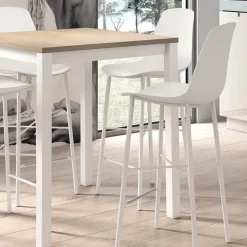 Perfecta Tabouret Snack (assise +/- 65 Cm)|Tabouret De Bar (assise +/- 80 Cm)*Cloe Tabouret snack moderne en polypropylène et métal