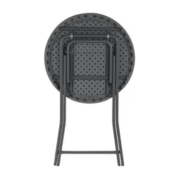 Table Pour Petit Espace*CocktailTable pliante mange debout hauteur 110 cm gris foncé