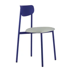 Carrier Chaise De Cuisine|Chaise De Salle à Manger*Colette ® Chaise française en métal avec assise en simili rembourrée