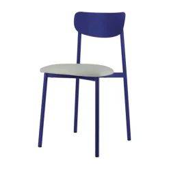 Carrier Chaise De Cuisine|Chaise De Salle à Manger*Colette ® Chaise française en métal avec assise en simili rembourrée