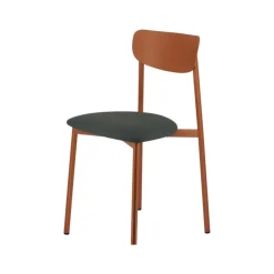 Carrier Chaise De Cuisine|Chaise De Salle à Manger*Colette ® Chaise française en métal avec assise en simili rembourrée
