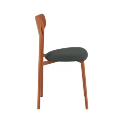 Carrier Chaise De Cuisine|Chaise De Salle à Manger*Colette ® Chaise française en métal avec assise en simili rembourrée