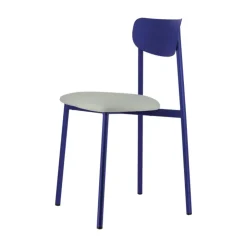 Carrier Chaise De Cuisine|Chaise De Salle à Manger*Colette ® Chaise française en métal avec assise en simili rembourrée