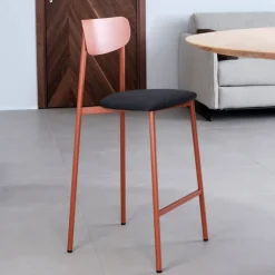Carrier Tabouret Snack (assise +/- 65 Cm)|Tabouret De Bar (assise +/- 80 Cm)*Colette ® Tabouret snack français en métal avec assise en tissu