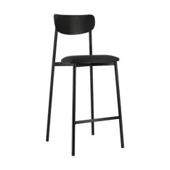 Carrier Tabouret Snack (assise +/- 65 Cm)|Tabouret De Bar (assise +/- 80 Cm)*Colette ® Tabouret snack français en métal avec assise en simili rembourrée
