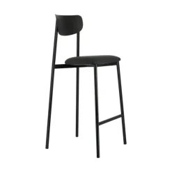 Carrier Tabouret Snack (assise +/- 65 Cm)|Tabouret De Bar (assise +/- 80 Cm)*Colette ® Tabouret snack français en métal avec assise en simili rembourrée