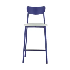 Carrier Tabouret Snack (assise +/- 65 Cm)|Tabouret De Bar (assise +/- 80 Cm)*Colette ® Tabouret snack français en métal avec assise en simili rembourrée