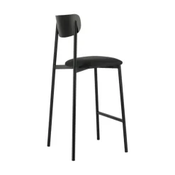 Carrier Tabouret Snack (assise +/- 65 Cm)|Tabouret De Bar (assise +/- 80 Cm)*Colette ® Tabouret snack français en métal avec assise en simili rembourrée