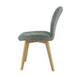 Chaise De Salle à Manger|Chaise Salon*ColineChaise rembourrée en tissu avec pieds en bois
