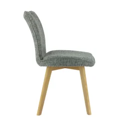 Chaise De Salle à Manger|Chaise Salon*ColineChaise rembourrée en tissu avec pieds en bois