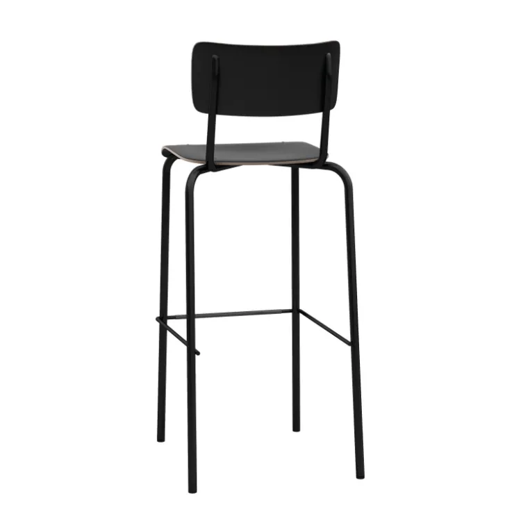 Perfecta Tabouret De Bar (assise +/- 80 Cm)*College Tabouret de bar avec dossier style vintage