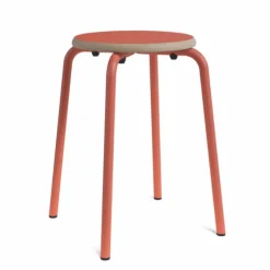 Perfecta Tabouret Bas (assise +/- 45 Cm)*Collège Tabouret bas vintage en métal et bois