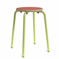 Perfecta Tabouret Bas (assise +/- 45 Cm)*Collège Tabouret bas vintage en métal et bois