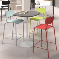 Perfecta Tabouret Snack (assise +/- 65 Cm)|Tabouret De Bar (assise +/- 80 Cm)*Collège Tabouret snack vintage avec dossier en bois et métal
