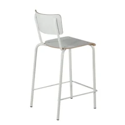 Perfecta Tabouret Snack (assise +/- 65 Cm)|Tabouret De Bar (assise +/- 80 Cm)*Collège Tabouret snack vintage avec dossier en bois et métal