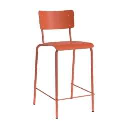 Perfecta Tabouret Snack (assise +/- 65 Cm)|Tabouret De Bar (assise +/- 80 Cm)*Collège Tabouret snack vintage avec dossier en bois et métal