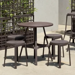 Table De Jardin*Combo Table de jardin ronde recyclée