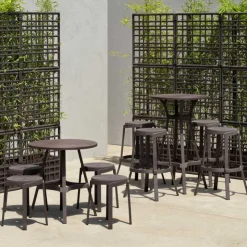 Table De Jardin*Combo Table de jardin ronde recyclée