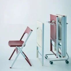 Chaise De Cuisine*Compact Chaise pliante solide en technopolymère et métal aluminium