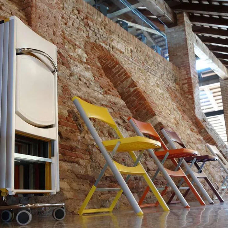 Chaise De Cuisine*Compact Chaise pliante solide en technopolymère et métal aluminium