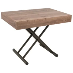 Altacom Table De Salon|Table Pour Petit Espace*Compact Table réglable en hauteur et extensible en mélaminé