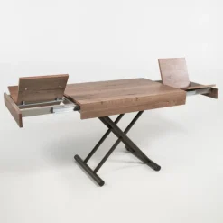 Altacom Table De Salon|Table Pour Petit Espace*Compact Table réglable en hauteur et extensible en mélaminé