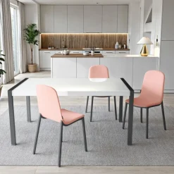Cancio Table De Cuisine*Concept métal Table en verre extensible