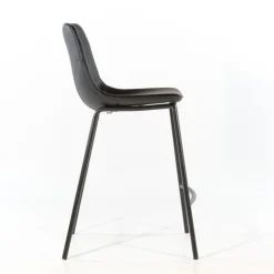 Tabouret Snack (assise +/- 65 Cm)|Tabouret De Bar (assise +/- 80 Cm)*CoqueTabouret coque snack en synthétique et pieds en métal Noir