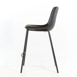 Tabouret Snack (assise +/- 65 Cm)|Tabouret De Bar (assise +/- 80 Cm)*CoqueTabouret coque snack en synthétique et pieds en métal Noir