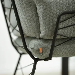 Mobitec Chaise De Salle à Manger|Fauteuil De Salon*Cosy ® Fauteuil design confortable assise en tissu et pieds en métal