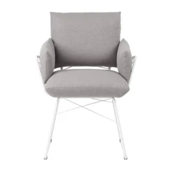 Mobitec Chaise De Salle à Manger|Fauteuil De Salon*Cosy ® Fauteuil design confortable assise en tissu et pieds en métal