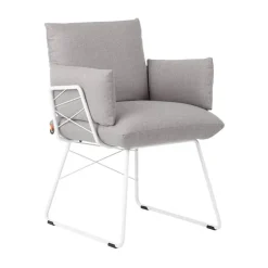 Mobitec Chaise De Salle à Manger|Fauteuil De Salon*Cosy ® Fauteuil design confortable assise en tissu et pieds en métal