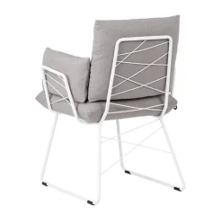 Mobitec Chaise De Salle à Manger|Fauteuil De Salon*Cosy ® Fauteuil design confortable assise en tissu et pieds en métal