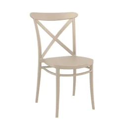 Chaise De Cuisine*Cross Chaise de cuisine style bistrot empilable en polypropylène