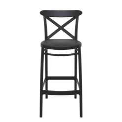 Tabouret De Bar (assise +/- 80 Cm)*Cross Tabouret de bar moderne avec dossier en polypropylène