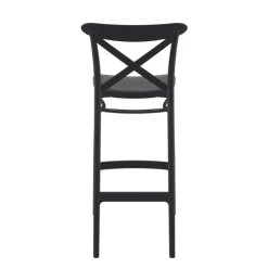 Tabouret De Bar (assise +/- 80 Cm)*Cross Tabouret de bar moderne avec dossier en polypropylène