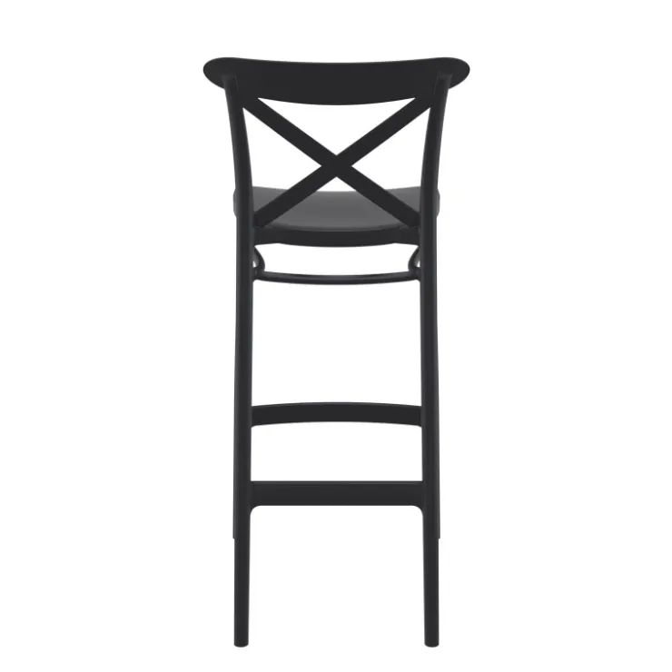 Tabouret De Bar (assise +/- 80 Cm)*Cross Tabouret de bar moderne avec dossier en polypropylène