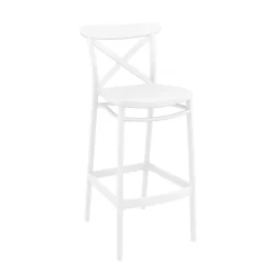 Tabouret De Bar (assise +/- 80 Cm)*Cross Tabouret de bar moderne avec dossier en polypropylène