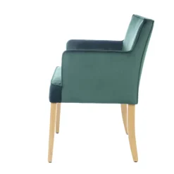 Sessio Chaise De Salle à Manger|Chaise Salon*Diem Fauteuil contemporain rembourré en tissu et pieds en bois