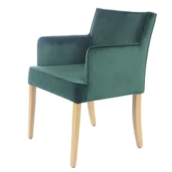 Sessio Chaise De Salle à Manger|Chaise Salon*Diem Fauteuil contemporain rembourré en tissu et pieds en bois