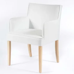 Sessio Chaise De Cuisine|Chaise De Salle à Manger*Diem Fauteuil contemporain rembourré en synthétique pieds en bois