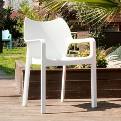 Chaise De Jardin|Fauteuil De Jardin*Diva Fauteuil de jardin en polypropylène