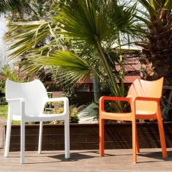 Chaise De Jardin|Fauteuil De Jardin*Diva Fauteuil de jardin en polypropylène