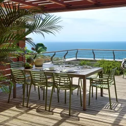 Chaise De Jardin*Doga bistrot Chaise de jardin design empilable sans accoudoirs de fabrication italienne
