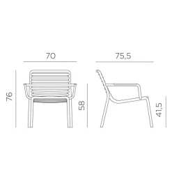 Fauteuil De Jardin*Doga Fauteuil de jardin bas relax design italien