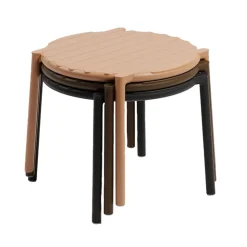 Table De Jardin*Doga Table basse de jardin ronde empilable fabriquée en Italie