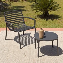 Table De Jardin*Doga Table basse de jardin ronde empilable fabriquée en Italie