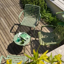 Table De Jardin*Doga Table basse de jardin ronde empilable fabriquée en Italie